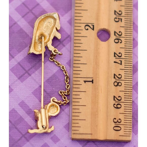 Vintage Pet Cat Gold Tone Stick Pin by Avon - V19 - Picture 3 of 3